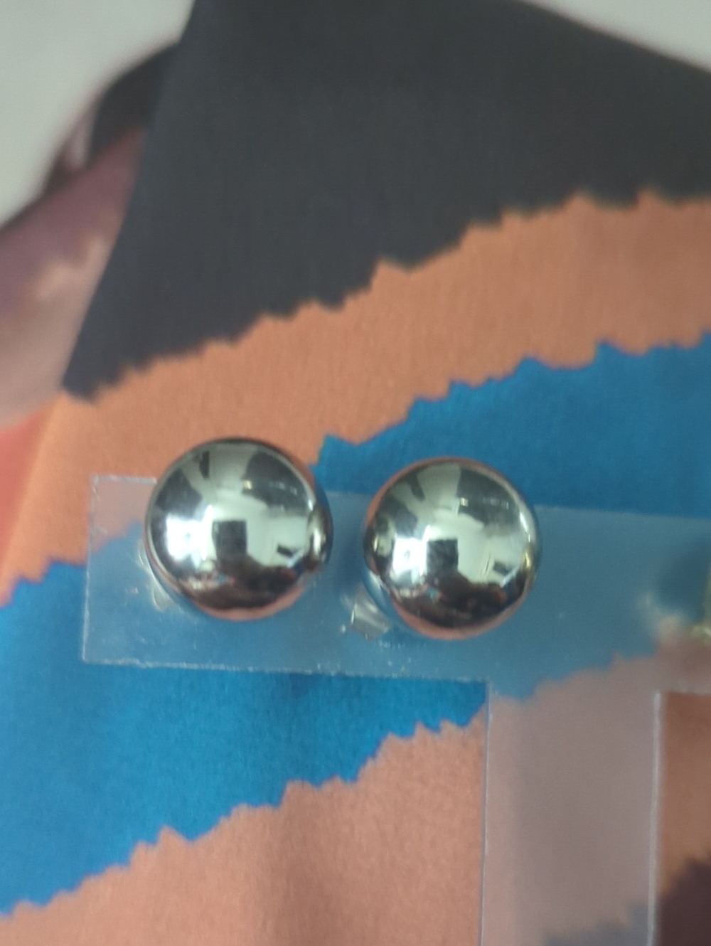 Classic Silver Dome Stud Earrings